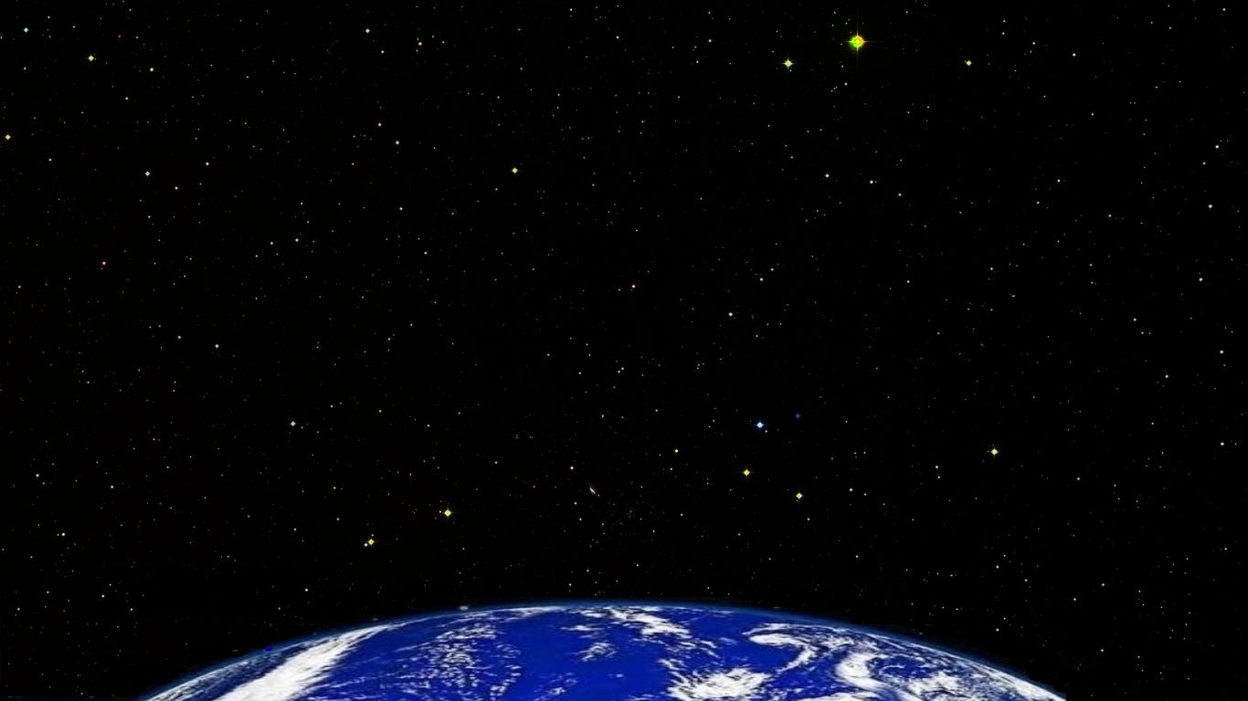 Cenário espacial noturno